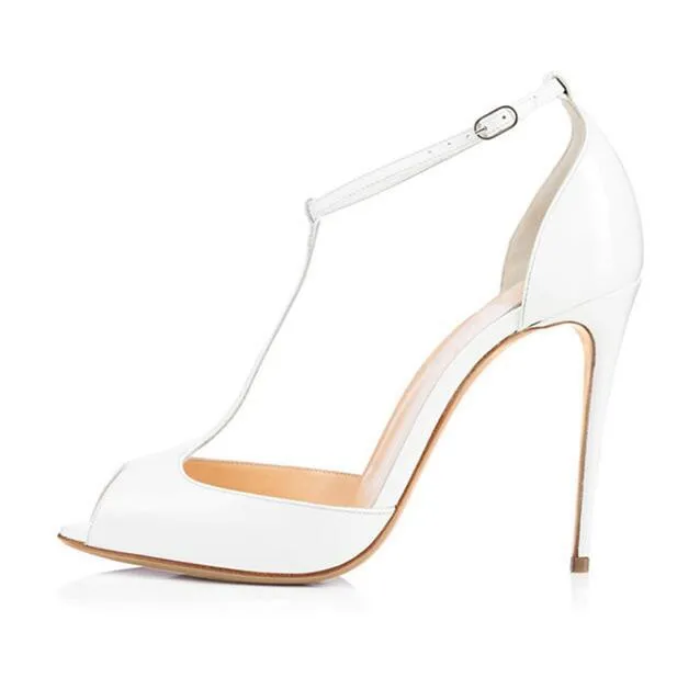 T-Strap Peeptoe Sandal