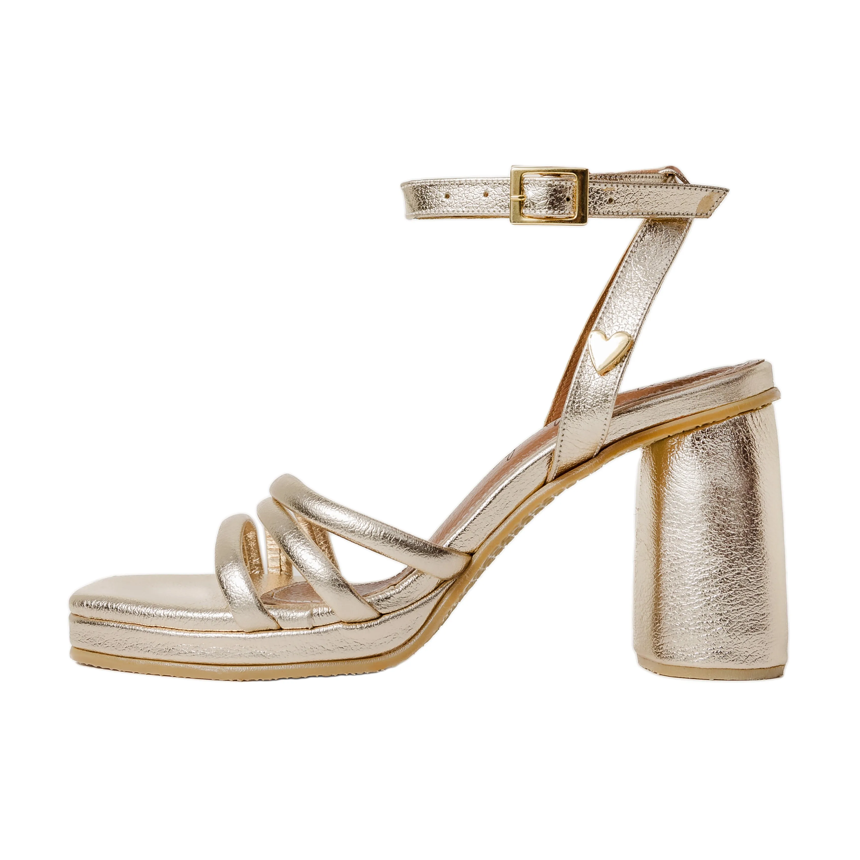 Taylor Heel Sandals - Gold