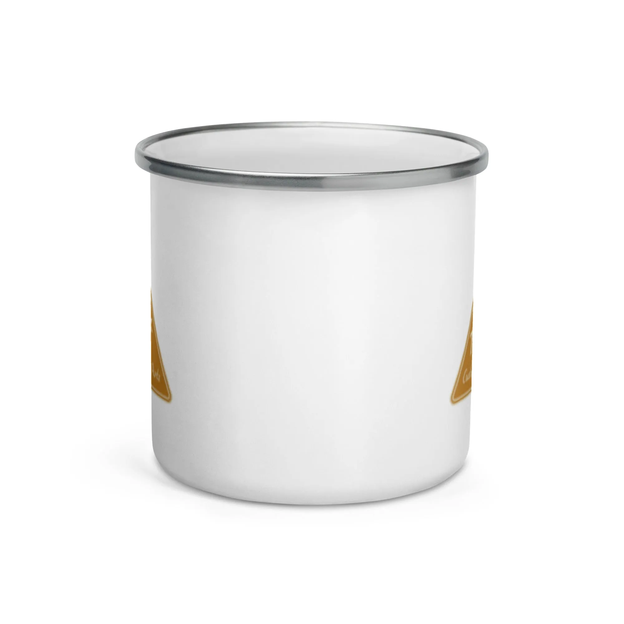 TC Bros. Metal Camp Mug - White Enamel Coated - 12oz