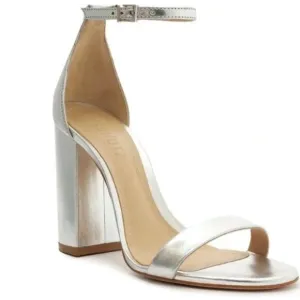 The Cadey Sandal Silver Block Heel by SCHUTZ Size 9.5