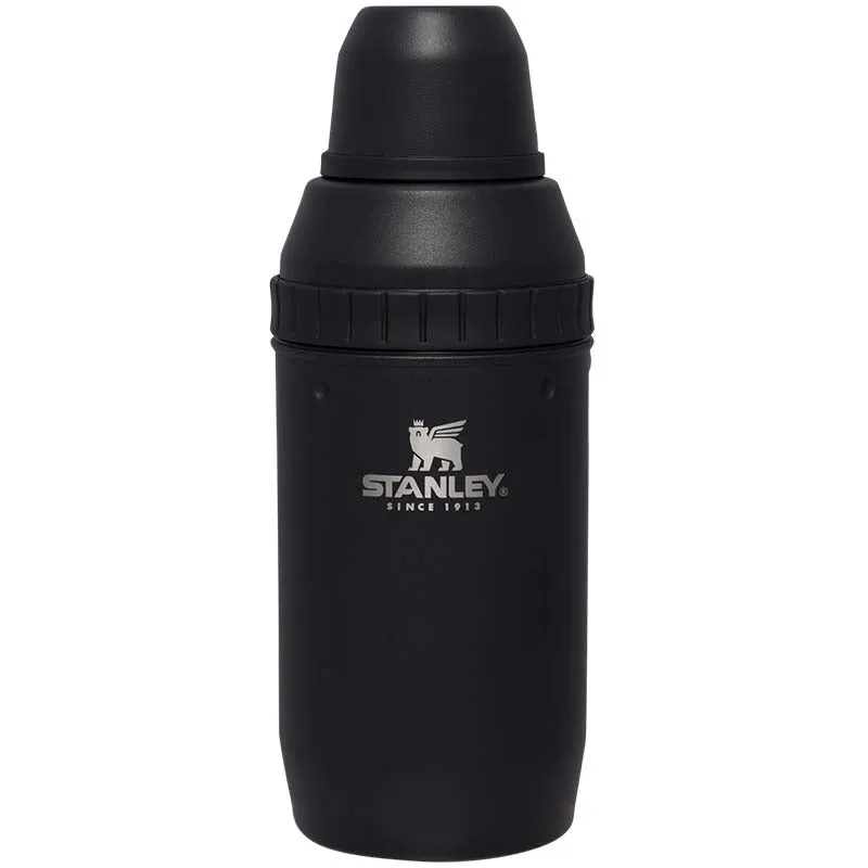 The Happy Hour Cocktail Shaker Set in Matte Black