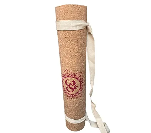 The Yogis™️ Cork Yoga Mat for Men and Women [[ 5mm ]] Free Yoga Mat Belt
