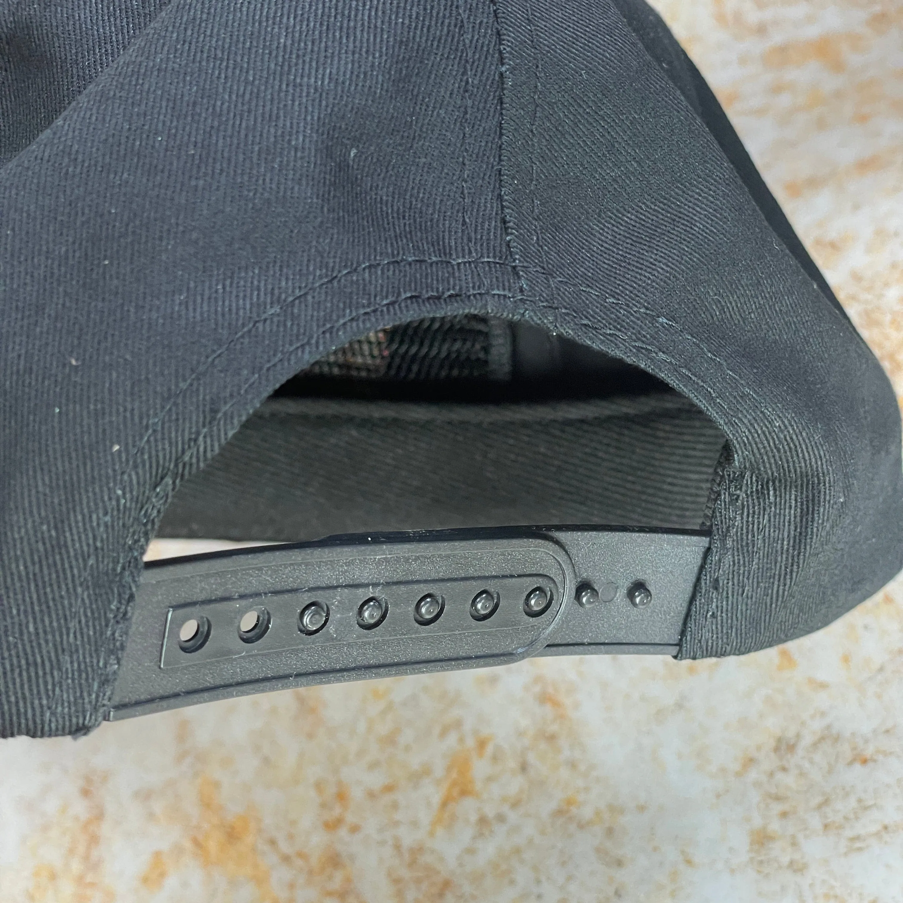 Thrasher Flame Embroidered Snapback Cap Black