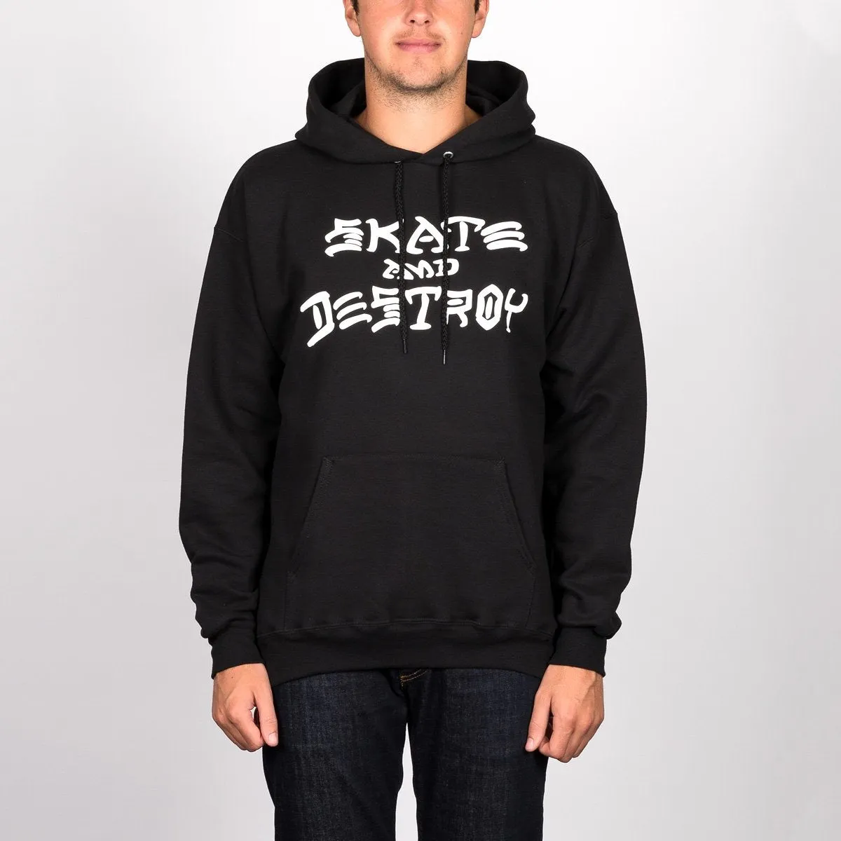 Thrasher Skate And Destroy Pullover Hoodie Black