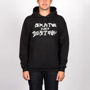 Thrasher Skate And Destroy Pullover Hoodie Black