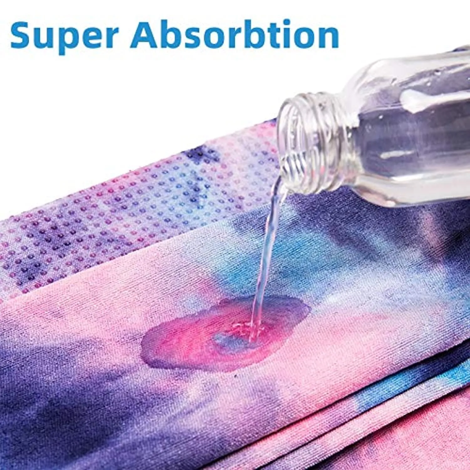 Toalla de yoga antideslizante adorence (agarre de PVC mejorado bolsillos laterales) microfibra absorbente de sudor y secado rápido, ideal para yoga caliente, pilates y entrenamiento