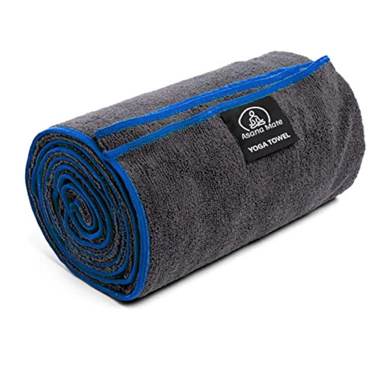 Toalla de yoga Asana Mate de microfibra 26 x 72 antideslizante para yoga caliente, toallas de gimnasio suaves y absorbentes para yoga caliente, pilates, entrenamientos, ejercicios…