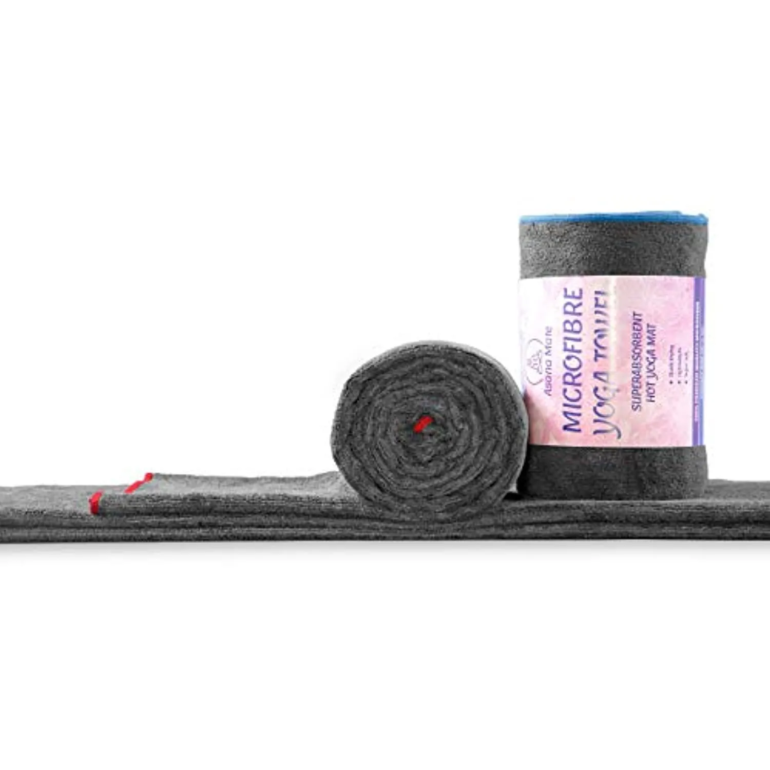 Toalla de yoga Asana Mate de microfibra 26 x 72 antideslizante para yoga caliente, toallas de gimnasio suaves y absorbentes para yoga caliente, pilates, entrenamientos, ejercicios…