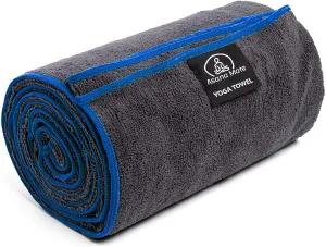 Toalla de yoga Asana Mate de microfibra 26 x 72 antideslizante para yoga caliente, toallas de gimnasio suaves y absorbentes para yoga caliente, pilates, entrenamientos, ejercicios…