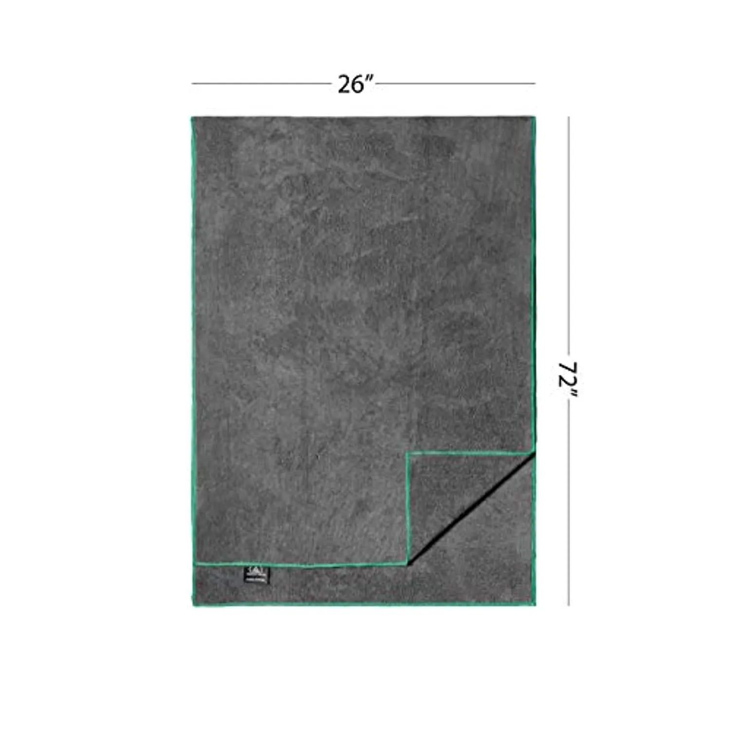 Toalla de yoga Asana Mate de microfibra 26 x 72 antideslizante para yoga caliente, toallas de gimnasio suaves y absorbentes para yoga caliente, pilates, entrenamientos, ejercicios…