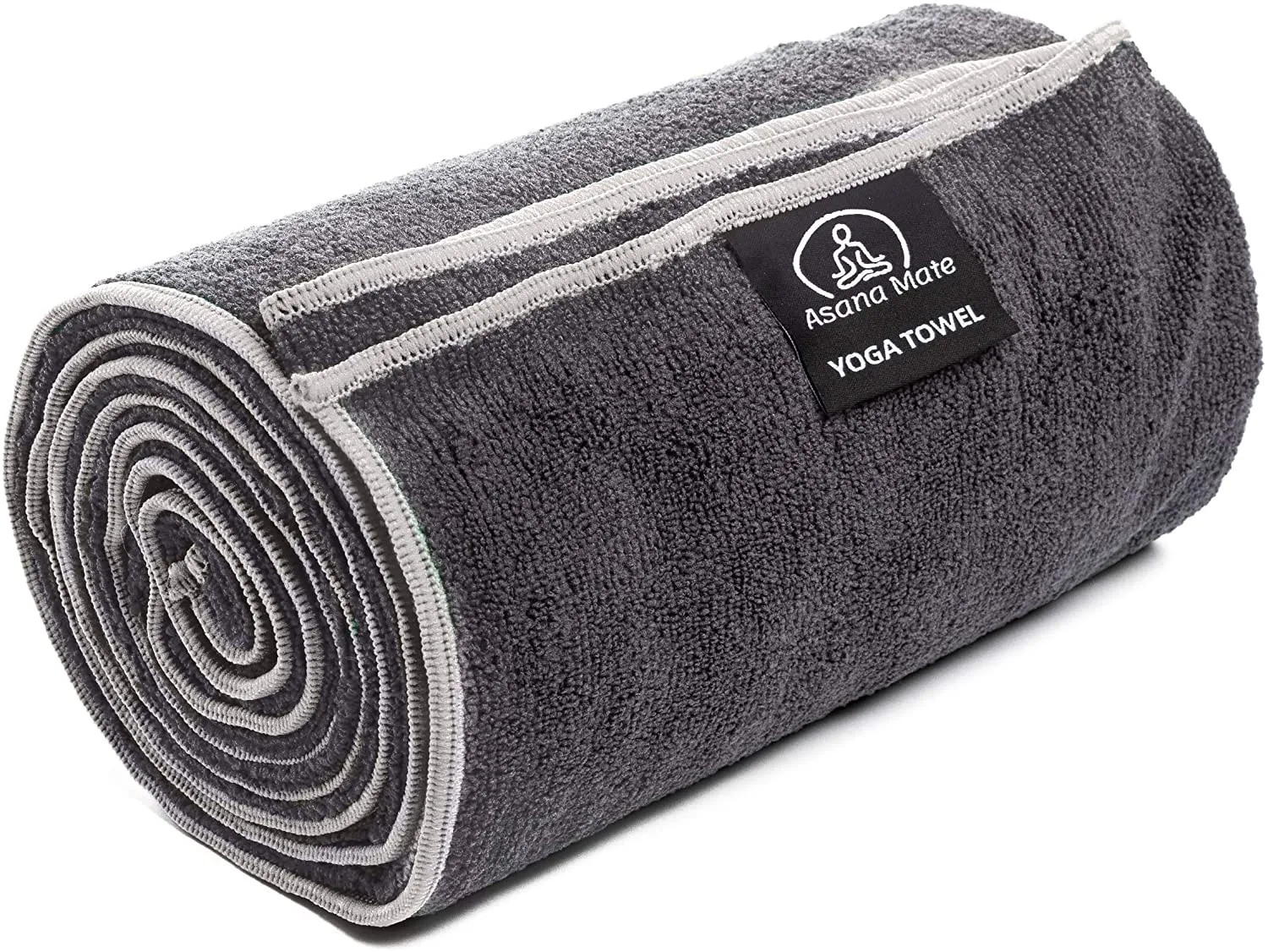 Toalla de yoga Asana Mate de microfibra 26 x 72 antideslizante para yoga caliente, toallas de gimnasio suaves y absorbentes para yoga caliente, pilates, entrenamientos, ejercicios…