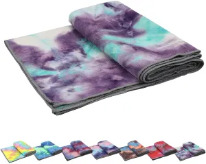 Toallas de yoga, toalla de yoga antideslizante, textura de gofre antideslizante, 100% absorbente de microfibra sin olor, toalla de yoga de tamaño estándar de 24 pulgadas x 72 pulgadas, para yoga caliente, Bikram, Pilates
