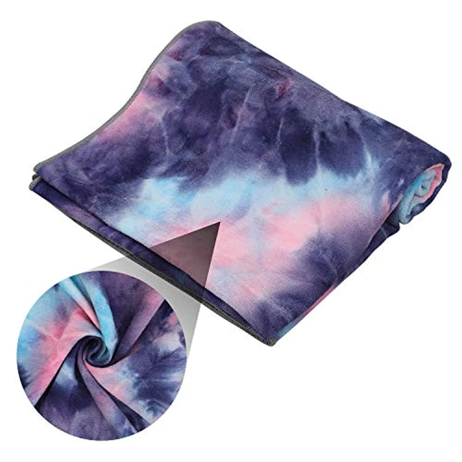 Toallas de yoga, toalla de yoga antideslizante, textura de gofre antideslizante, 100% absorbente de microfibra sin olor, toalla de yoga de tamaño estándar de 24 pulgadas x 72 pulgadas, para yoga caliente, Bikram, Pilates