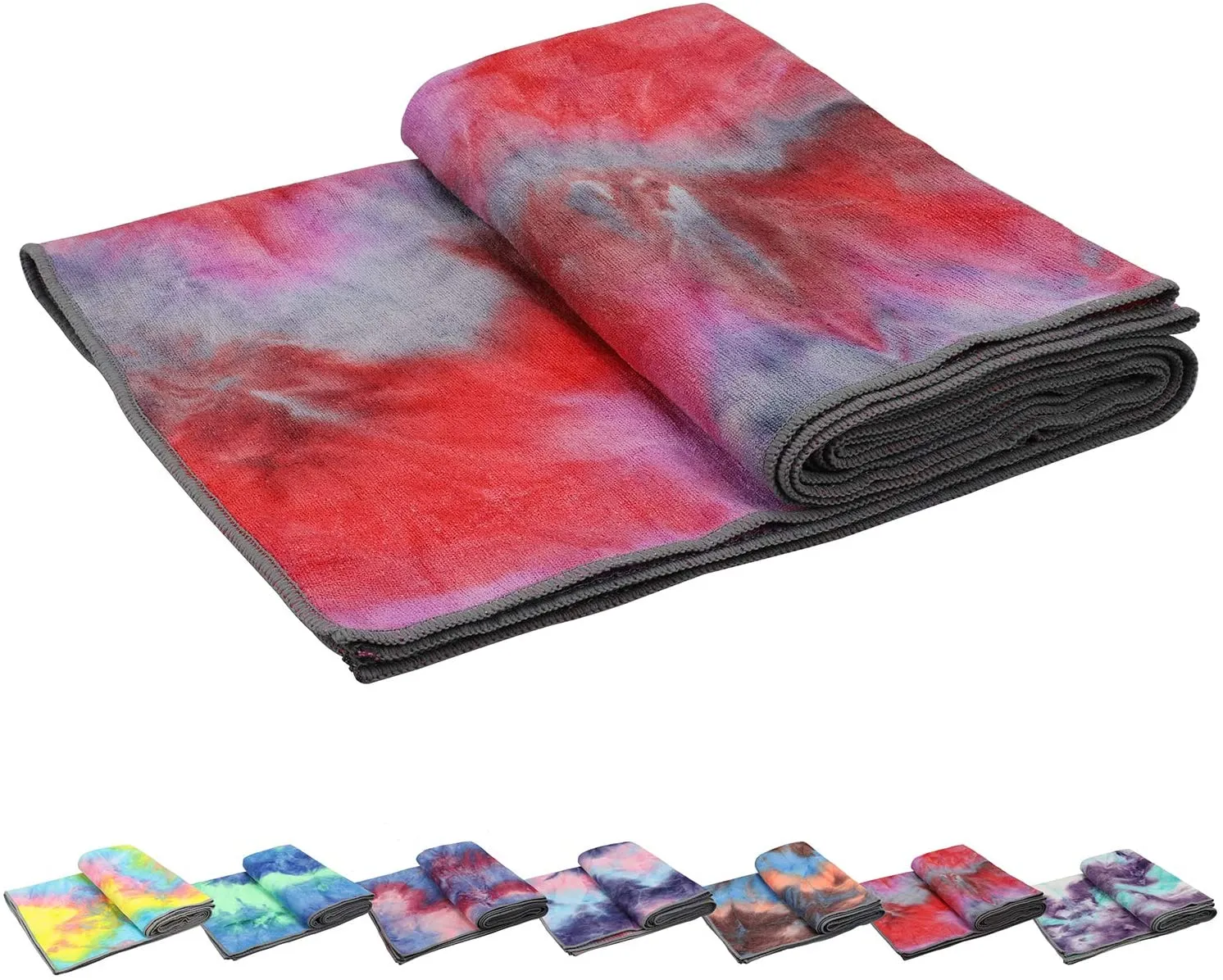 Toallas de yoga, toalla de yoga antideslizante, textura de gofre antideslizante, 100% absorbente de microfibra sin olor, toalla de yoga de tamaño estándar de 24 pulgadas x 72 pulgadas, para yoga caliente, Bikram, Pilates