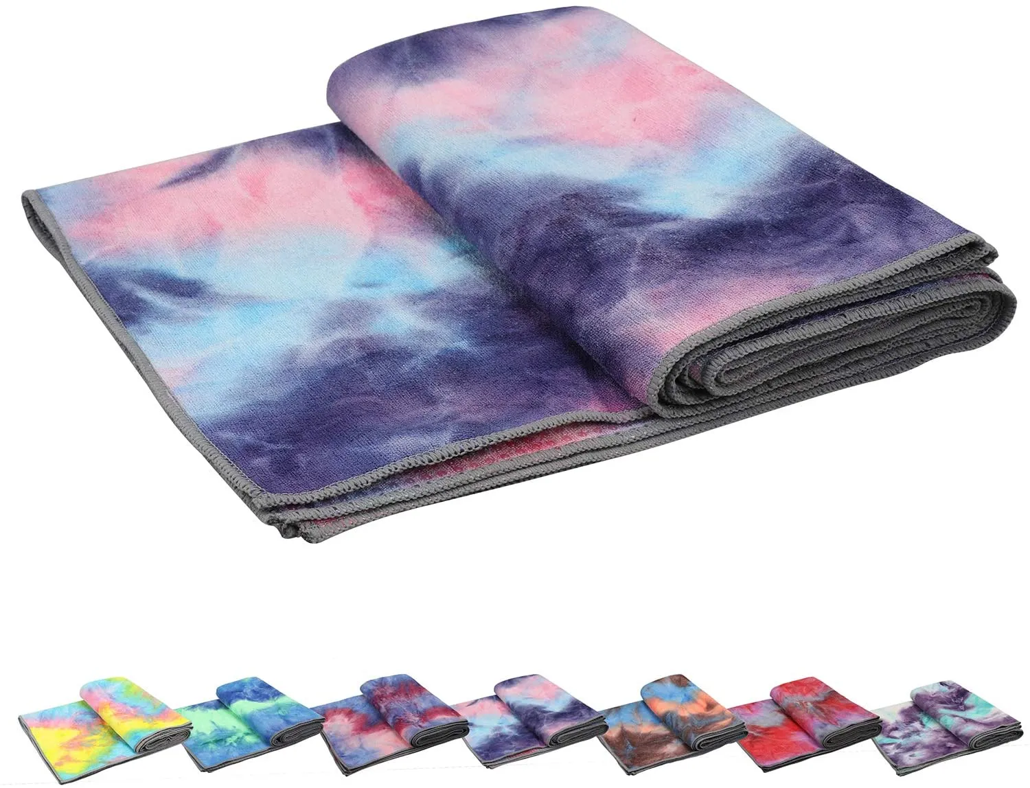Toallas de yoga, toalla de yoga antideslizante, textura de gofre antideslizante, 100% absorbente de microfibra sin olor, toalla de yoga de tamaño estándar de 24 pulgadas x 72 pulgadas, para yoga caliente, Bikram, Pilates