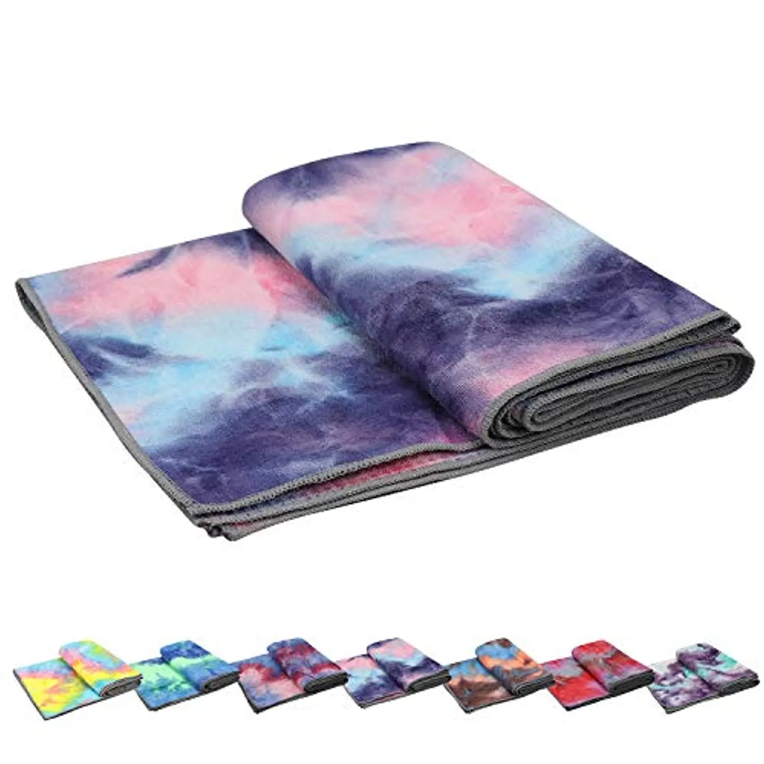 Toallas de yoga, toalla de yoga antideslizante, textura de gofre antideslizante, 100% absorbente de microfibra sin olor, toalla de yoga de tamaño estándar de 24 pulgadas x 72 pulgadas, para yoga caliente, Bikram, Pilates