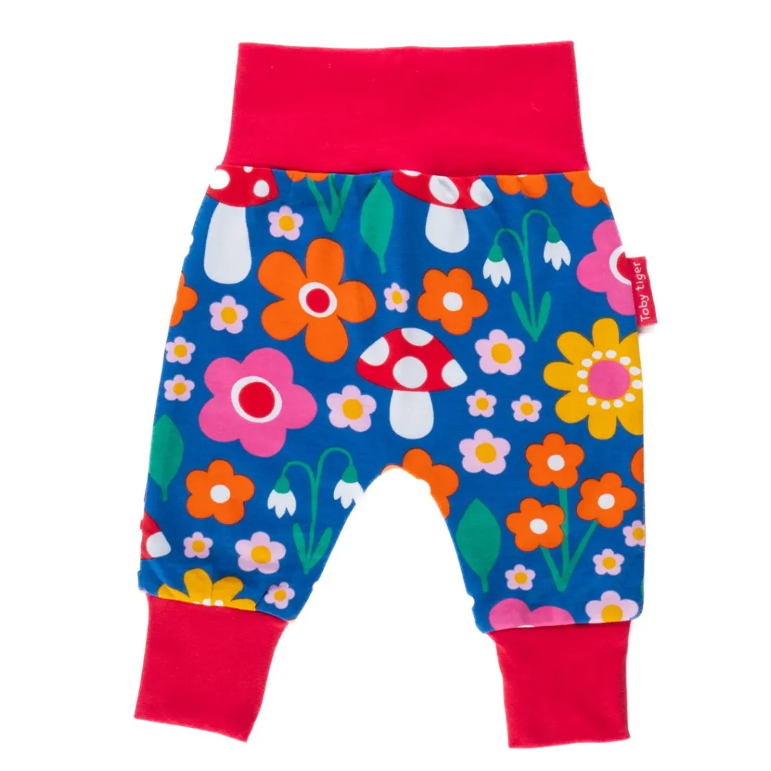 Toby Tiger - Yoga Pants - Organic Floral Mushroom