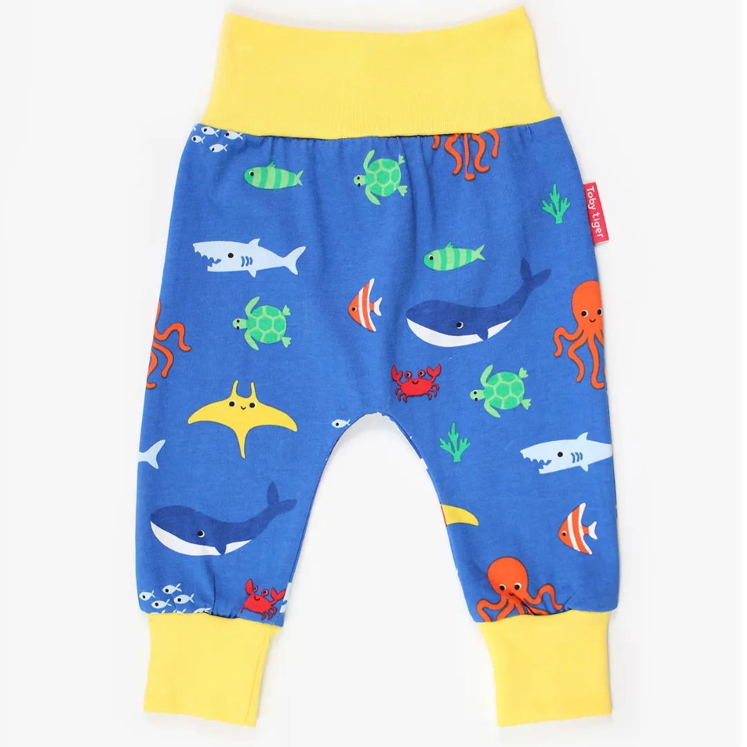 Toby Tiger - Yoga Pants - Organic Sealife