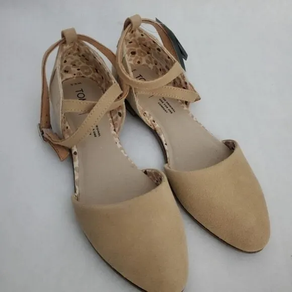 TOMS Julie Ankle Strap Flat