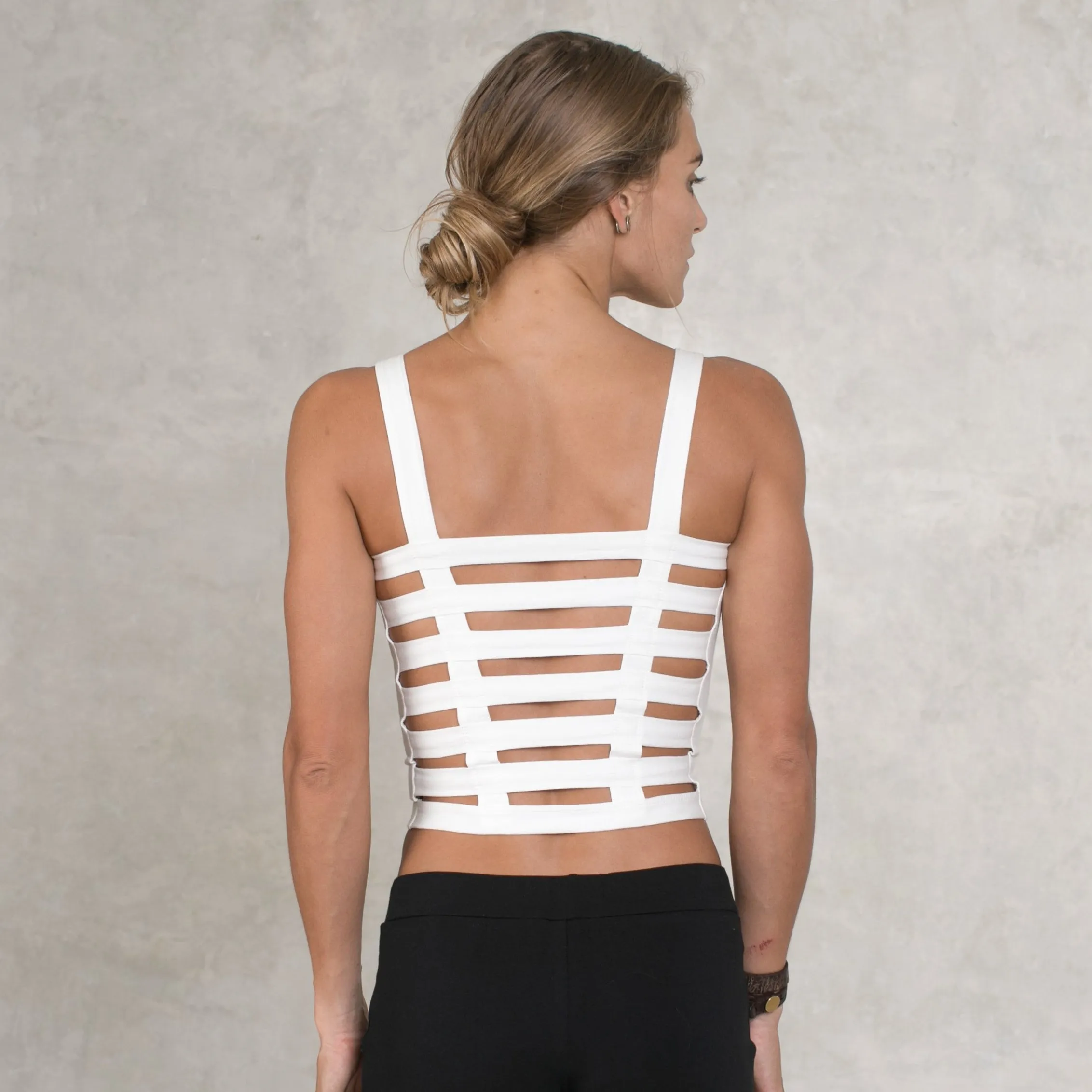 Top à bretelles en coton biologique