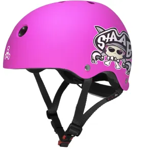 Triple 8 - Lil 8 Certified Staab Edition Youth Helmet Neon Pink Rubber