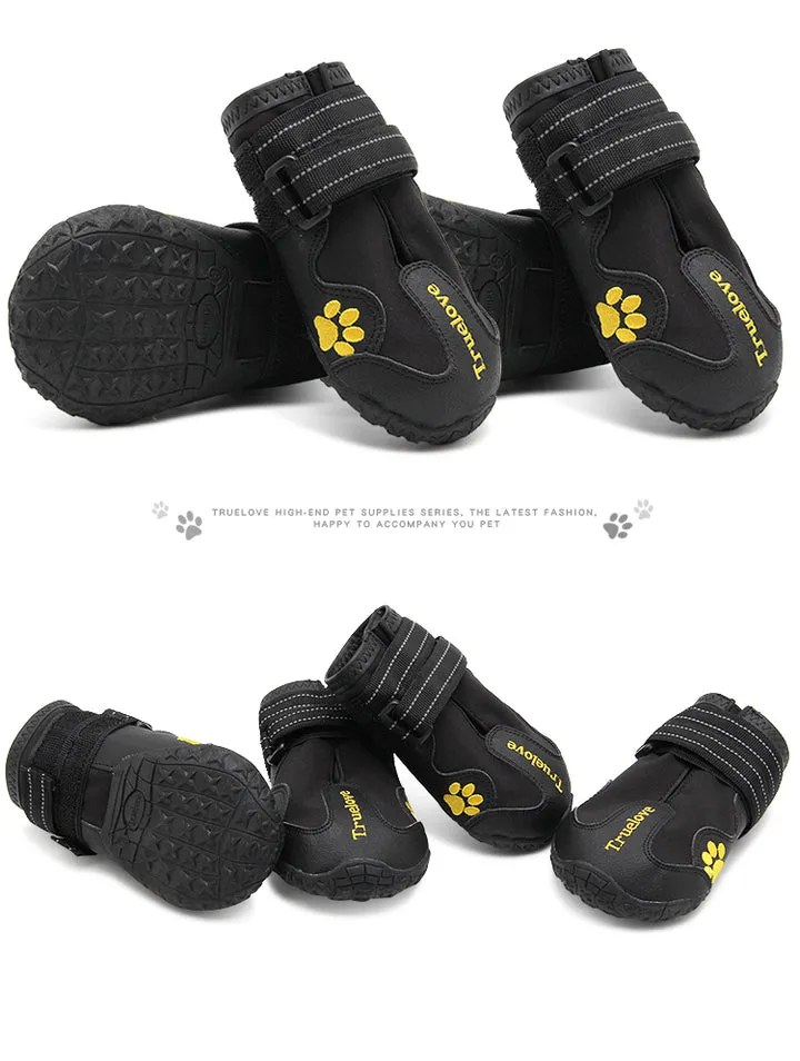 True Love Outdoor Adventure Dog Shoes - Black, Size 2