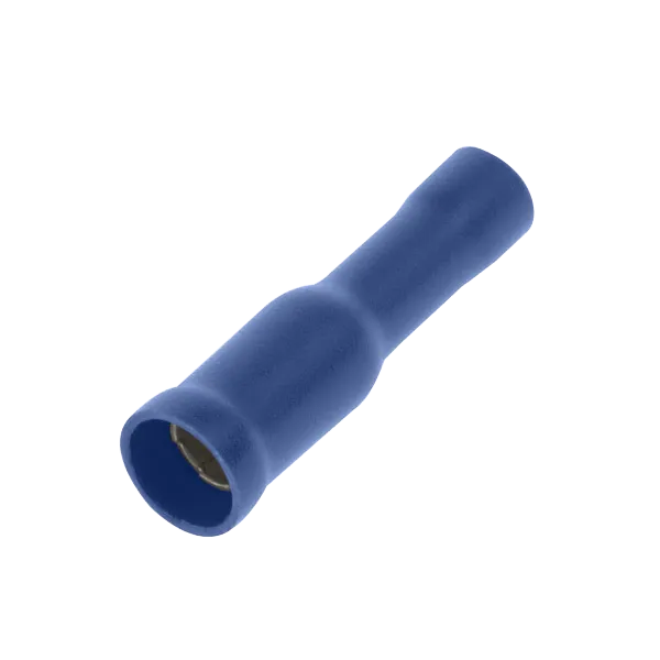 Unicrimp QBAB4F 100 Blue Female Auto Bullet Terminal 4mm (100 Pack)
