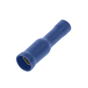 Unicrimp QBAB4F 100 Blue Female Auto Bullet Terminal 4mm (100 Pack)