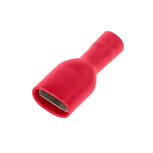 Unicrimp QRFPO48F5 100Red Fully Ins F Pushon 4.8 & .5mm Tab (100 Pack)