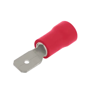 Unicrimp QRPO63M 100 X Red Male Push On Terminal 6.3mm (100 Pack)