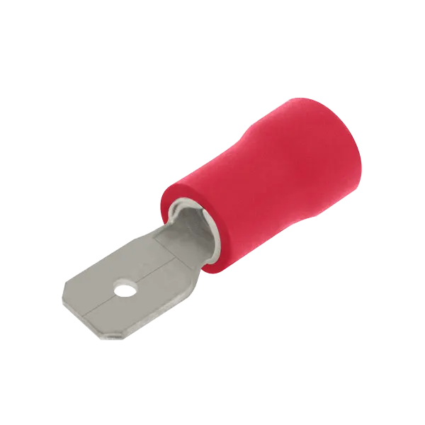 Unicrimp QRPO63M 100 X Red Male Push On Terminal 6.3mm (100 Pack)