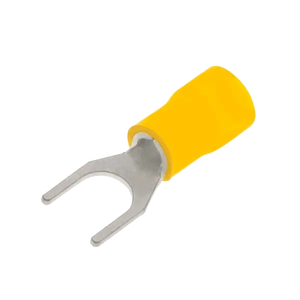 Unicrimp QYF5 Yellow Fork Terminal 5mm (100 Pack)