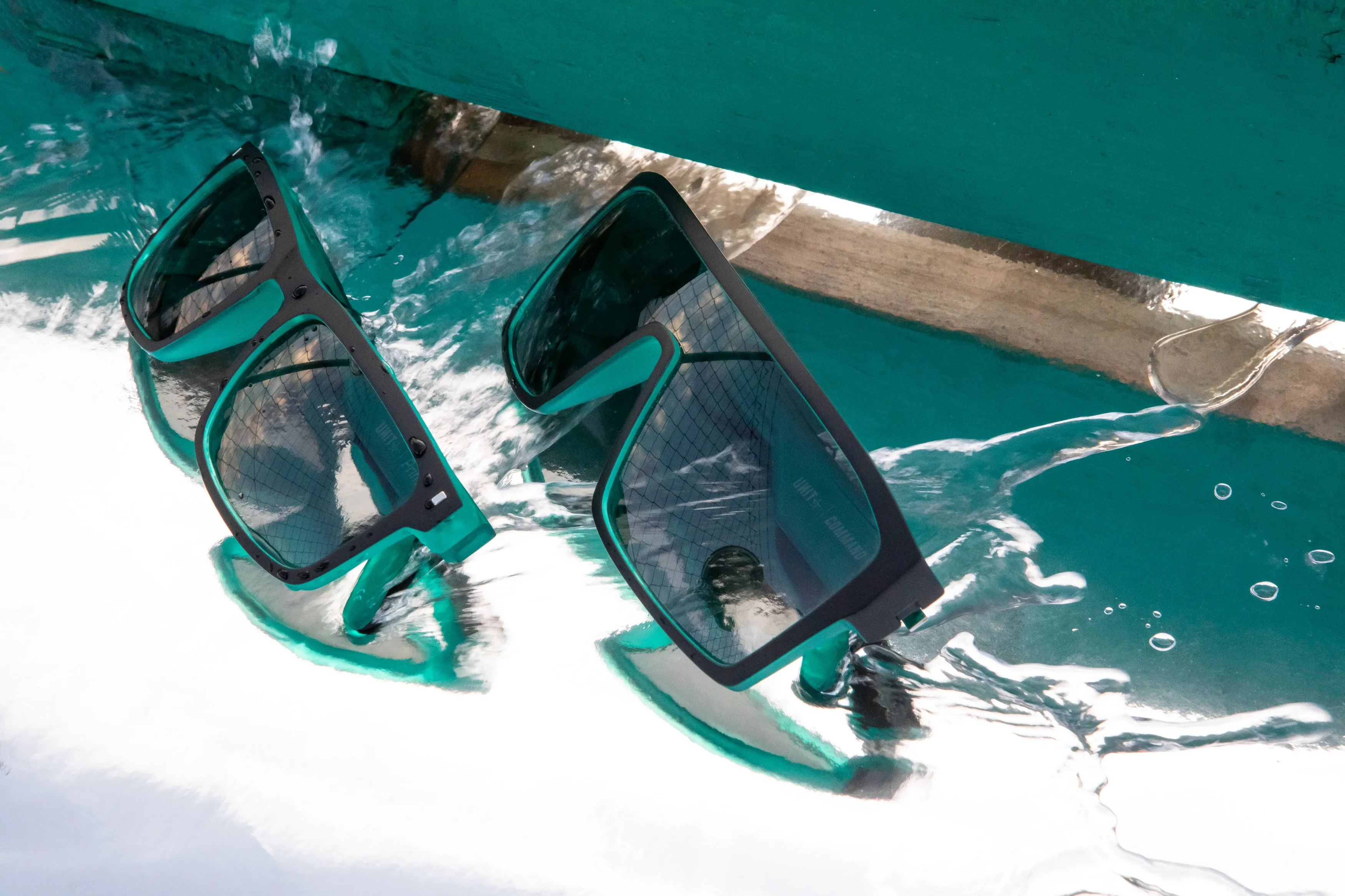 UNIT COMMAND SUNGLASSES - TEAL POLARISED