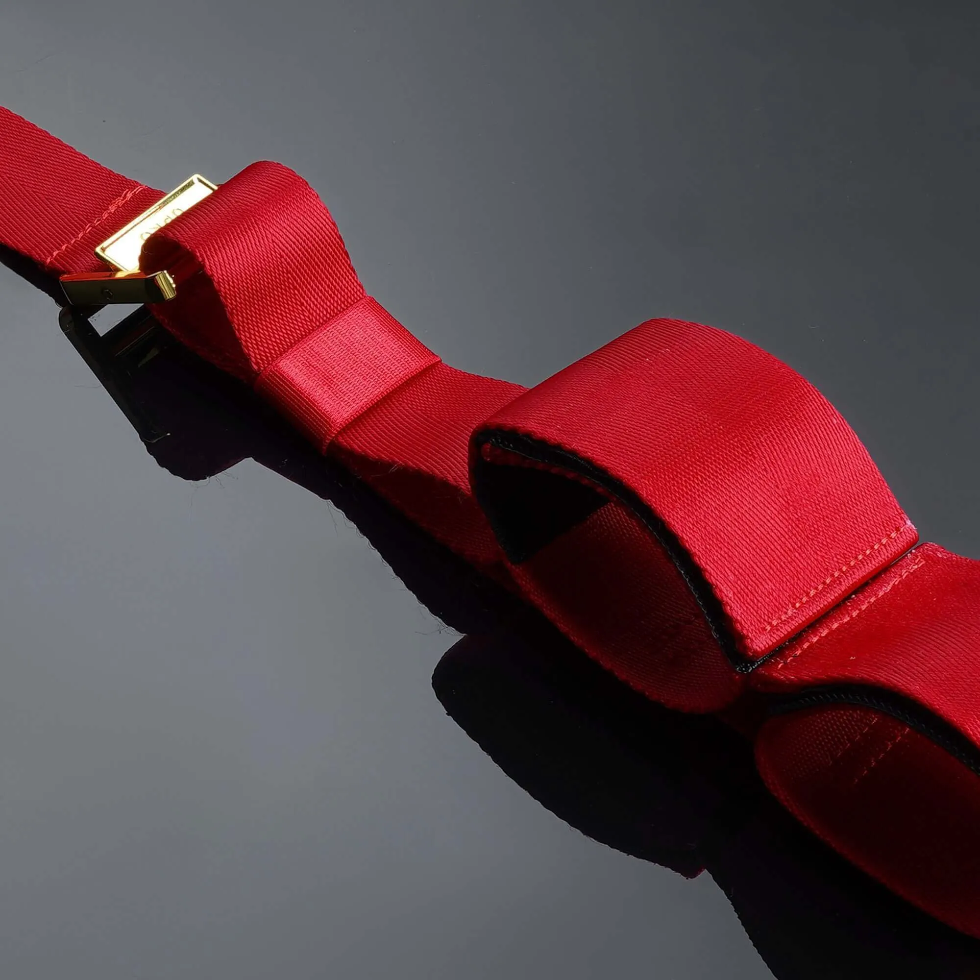 UPKO Bowknot Hogtie Portable Bondage Gear Red
