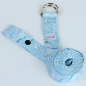 Vaken Marbled Yoga Strap - Blue Marbled