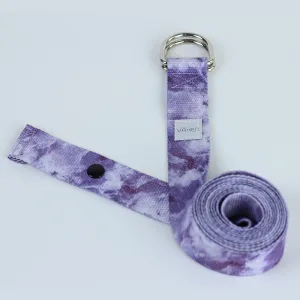 Vaken Marbled Yoga Strap - Purple Marbled