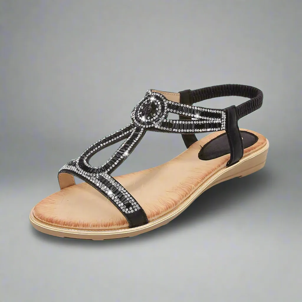 Vally | Handmade golden sandal with comfortable fit