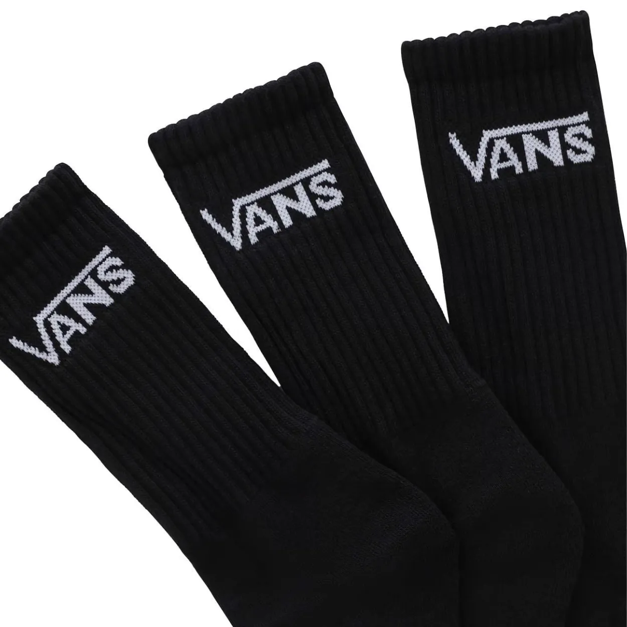 Vans 3 Pack Classic Crew Rox Socks | Black