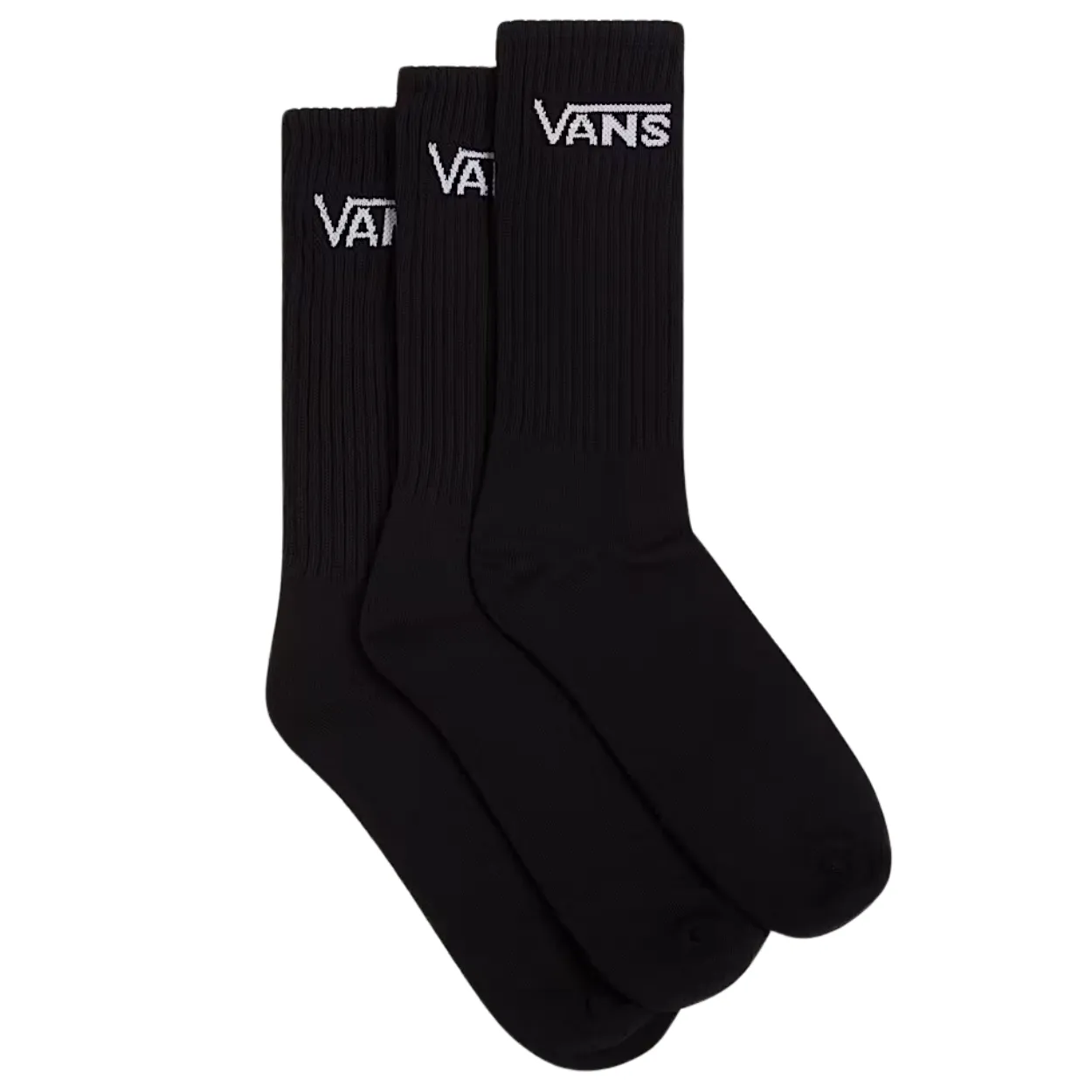 Vans 3 Pack Classic Crew Rox Socks | Black