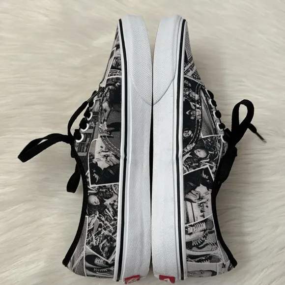 Vans Authentic Paul Van Doren Shoe Black &amp; White  Sneaker 8 Men’s Women’s 9.5
