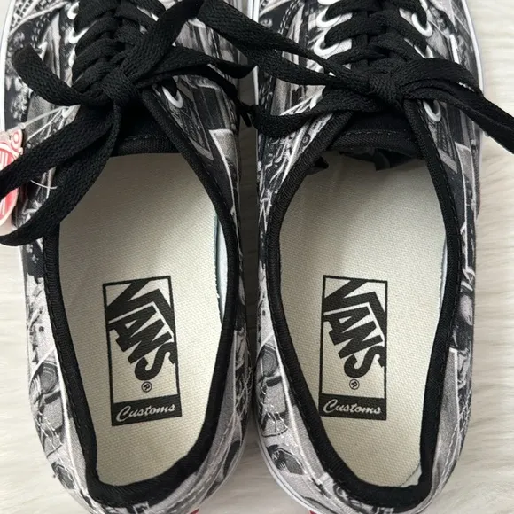 Vans Authentic Paul Van Doren Shoe Black &amp; White  Sneaker 8 Men’s Women’s 9.5
