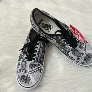 Vans Authentic Paul Van Doren Shoe Black &amp; White  Sneaker 8 Men’s Women’s 9.5