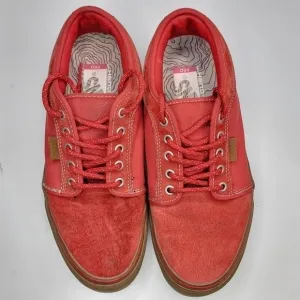 VANS CHUKKA LOW Ultra‎ Cush PRO Explorer Red Skateboard Shoes Size 8.5 Mens