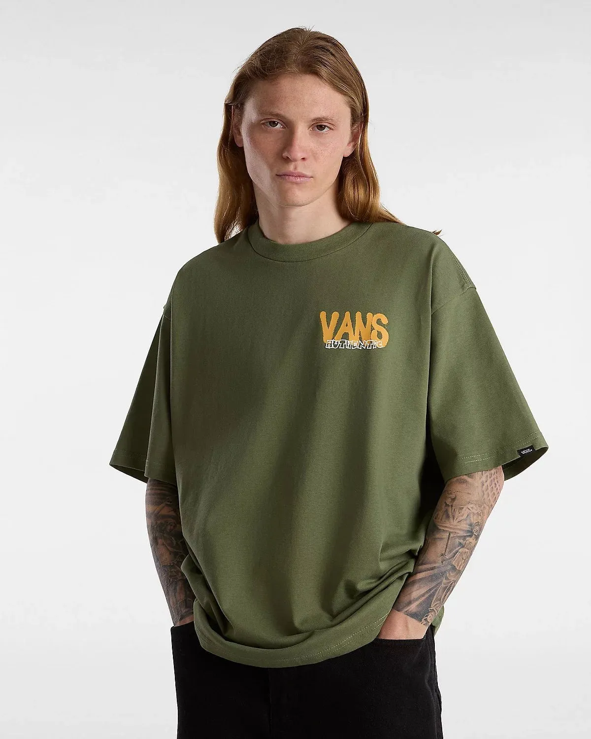 Vans Local Pub Spray Loose Fit T-Shirt Olivine