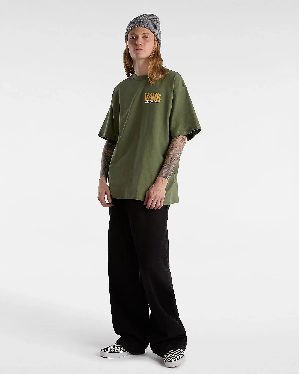 Vans Local Pub Spray Loose Fit T-Shirt Olivine