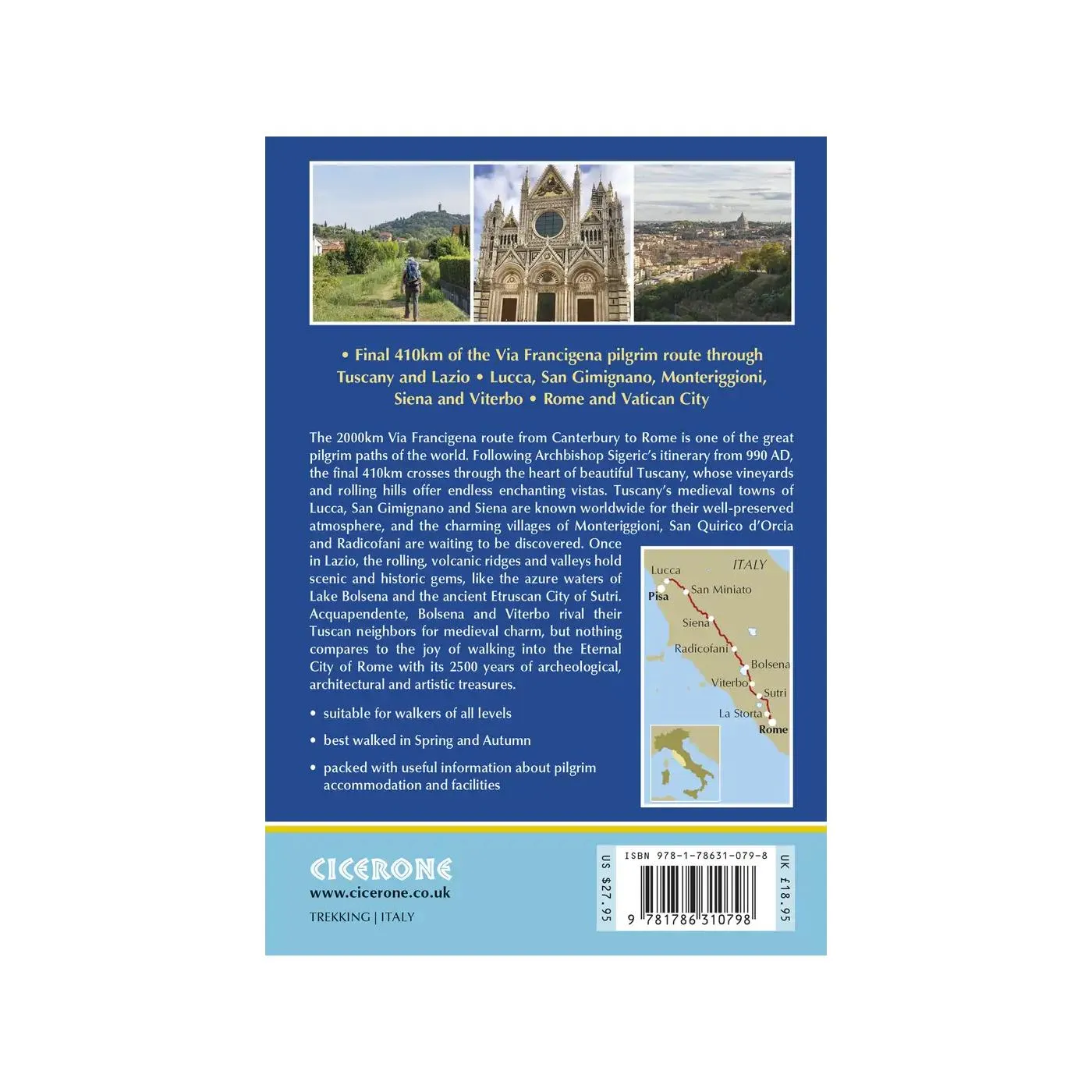Via Francigena - Part 3 Lucca to Rome
