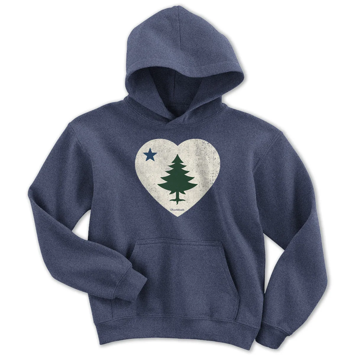 Vintage Maine Heart Youth Hoodie