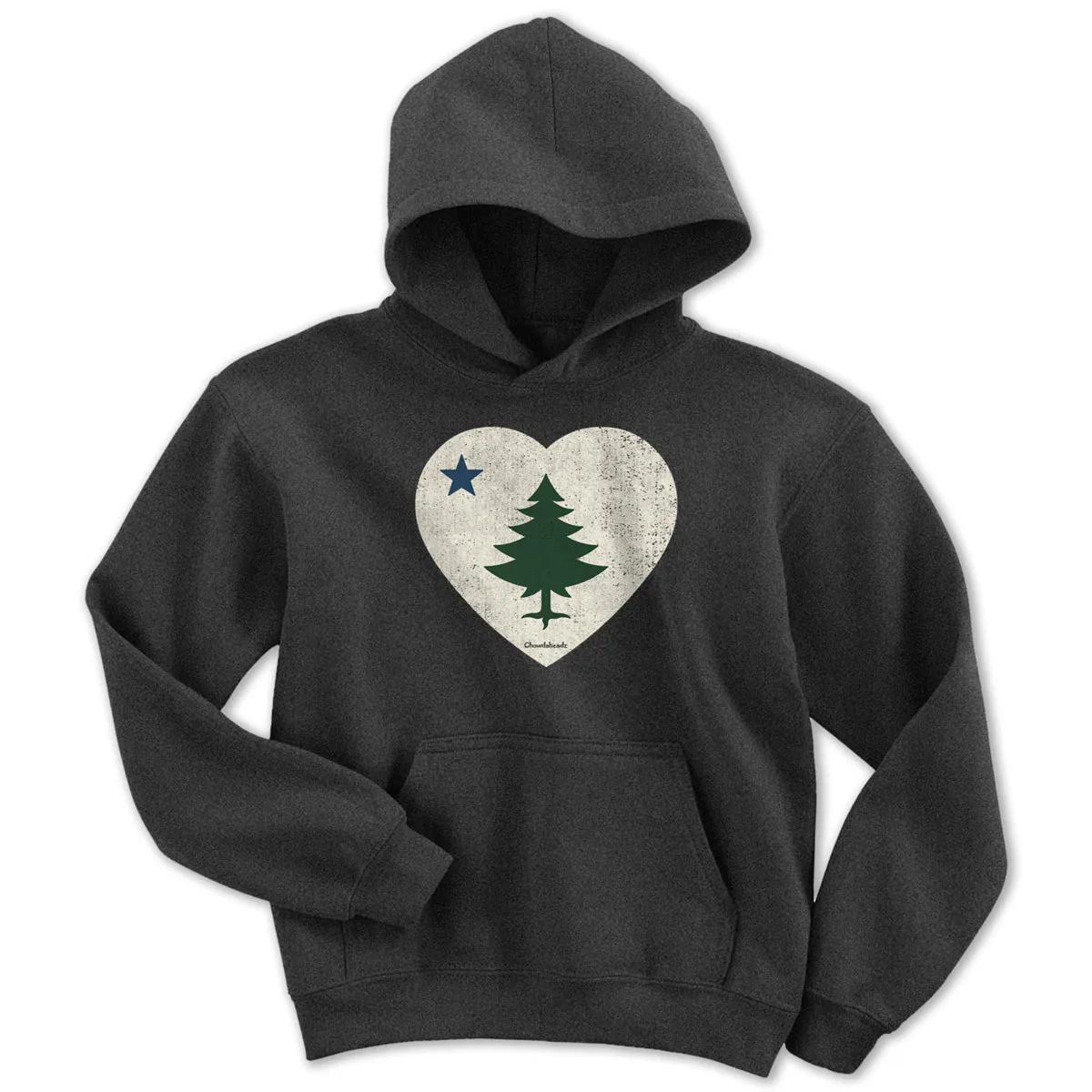 Vintage Maine Heart Youth Hoodie