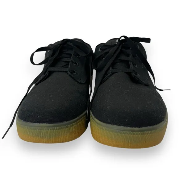 Volcom Men’s Workwear Black &amp; Gum Lace-Up Hard-Toe Skate Inspired Work Shoes 8.5
