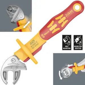 Wera Joker VDE XS 6004 Insulated Self Setting Adjustable Spanner 7-10mm